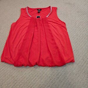 Alfani Woman Hot Red Tank Size 1X NWT